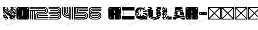 NO123456 regular字体转换